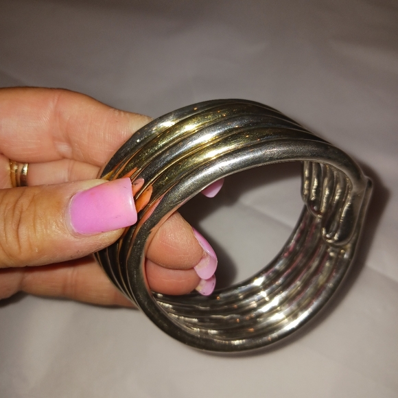 925 solid beautiful cuff bracelet. - Picture 9 of 12